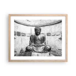 Affiche dans un chêne clair - Poster - A la source de la paix - 50x40 cm