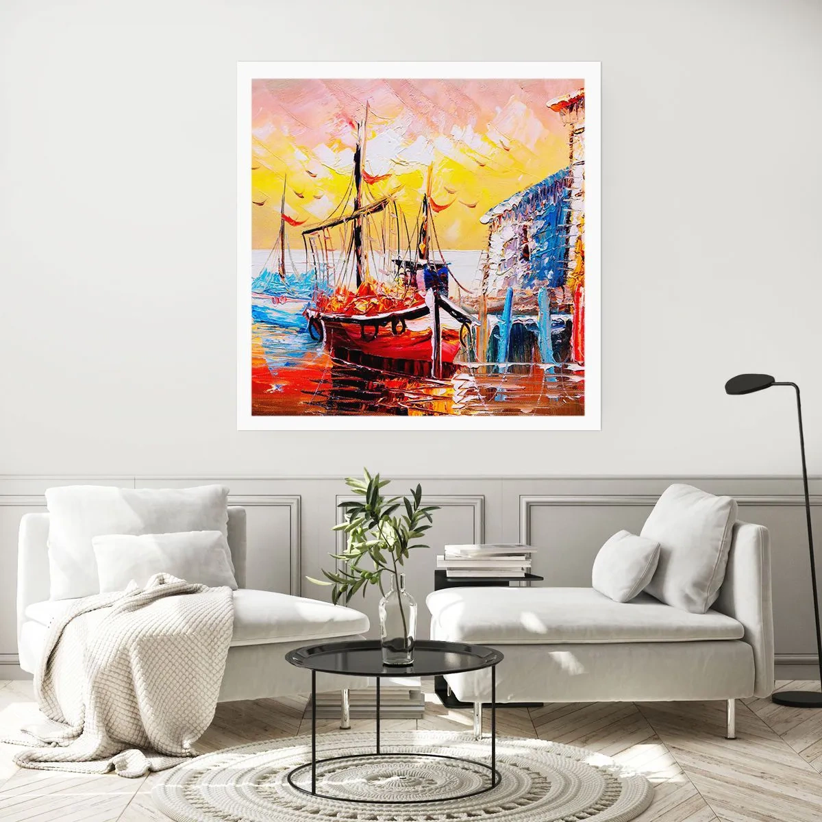 Affiche - Poster - Bon retour - 40x40 cm