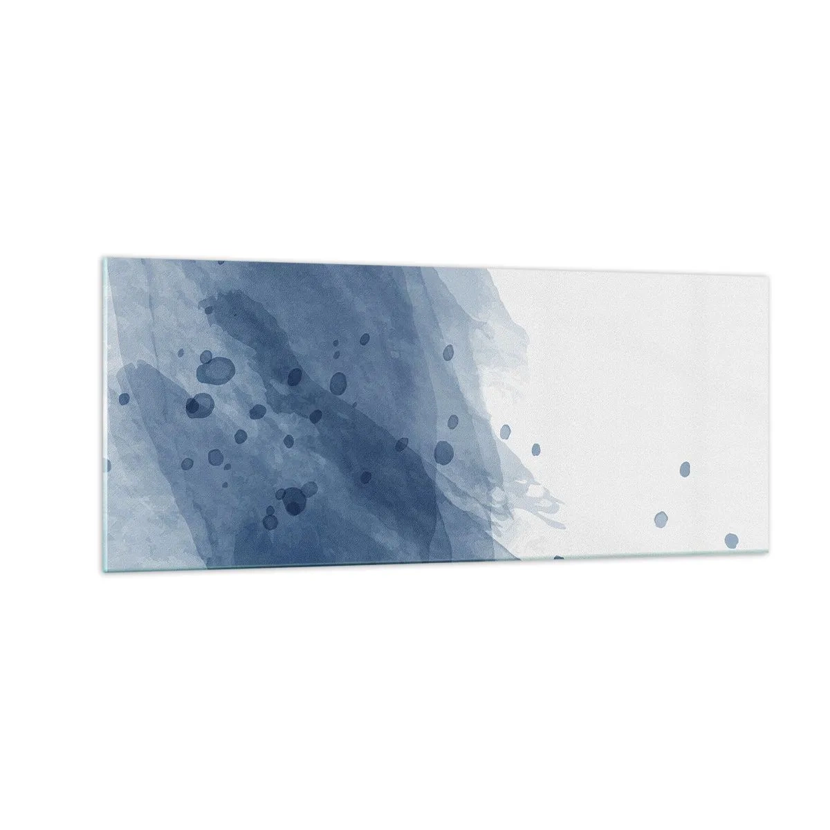 Impression sur verre - Image sur verre - Tulle bleu - 100x40 cm