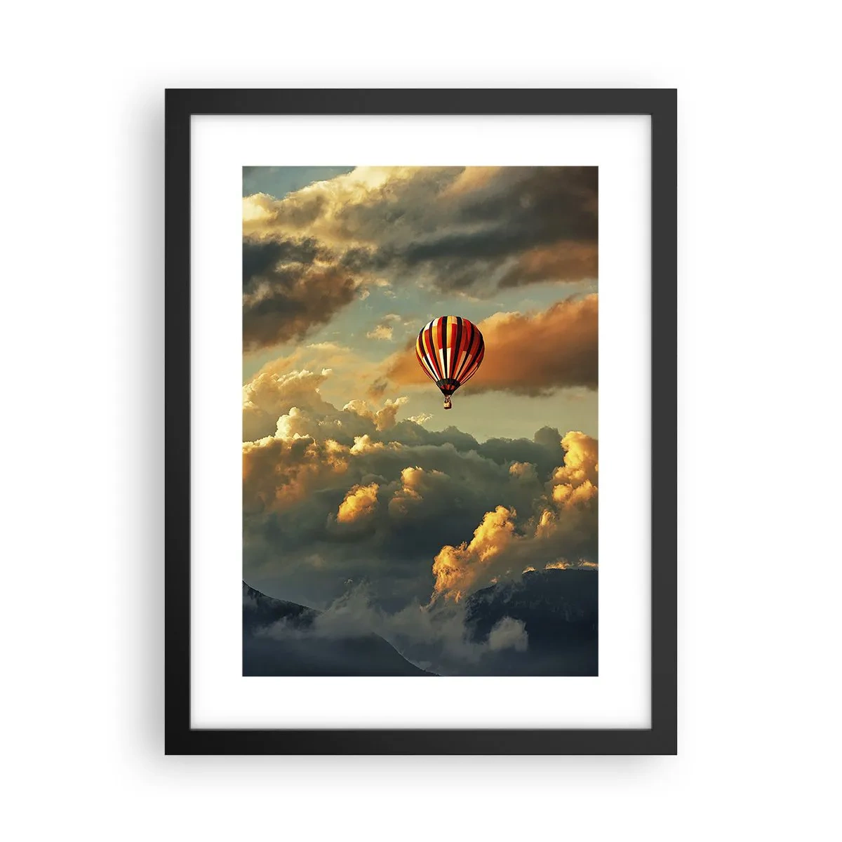 Affiche dans un cadre noir - Poster - Je vole parce que je veux - 30x40 cm