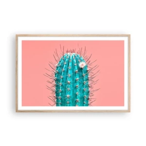 Affiche dans un chêne clair - Poster - Juste regarde - 91x61 cm