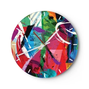 Horloge murale - Pendule murale - Rapide, vif et bondissant - 40x40 cm