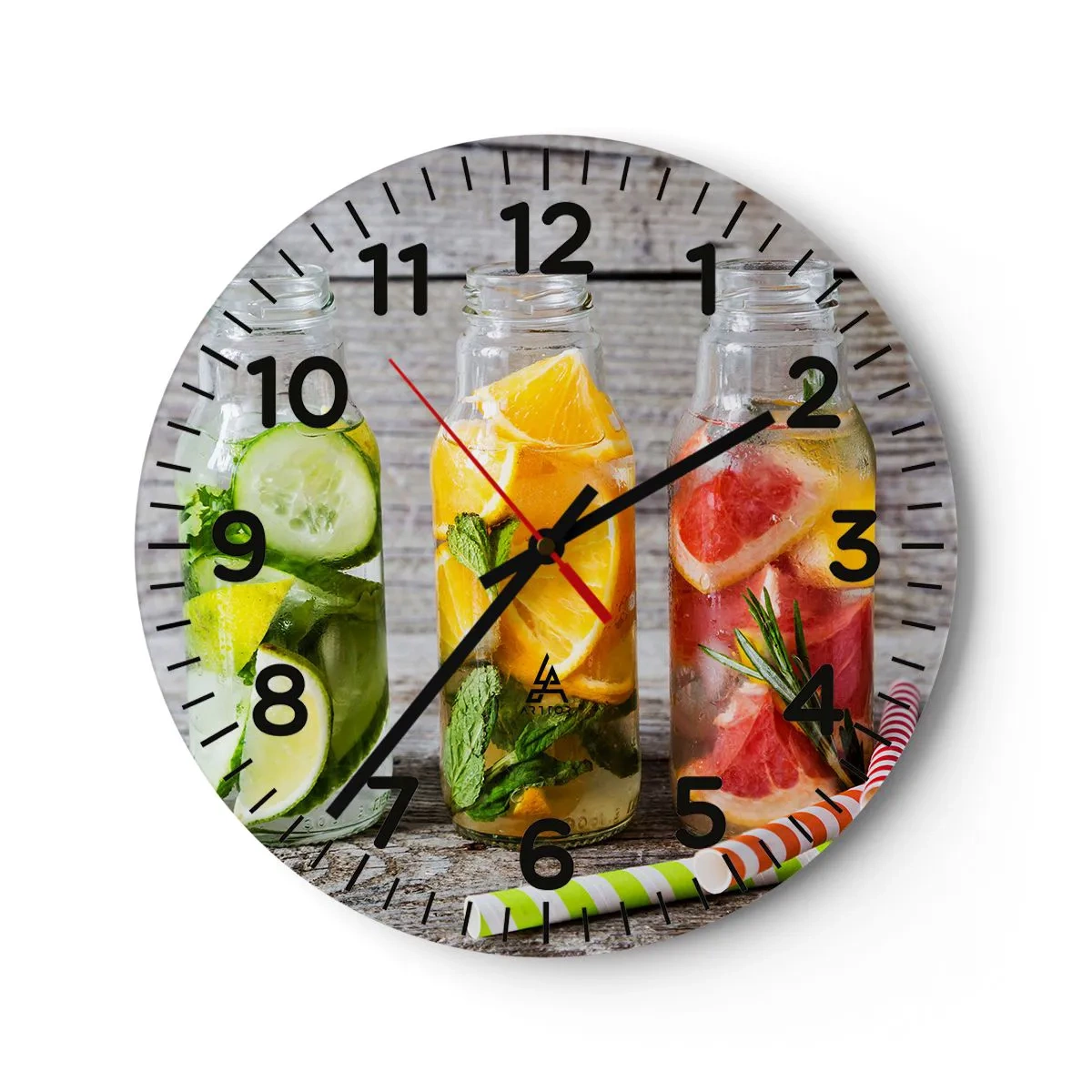 Horloge murale - Pendule murale - Sain par nature - 30x30 cm