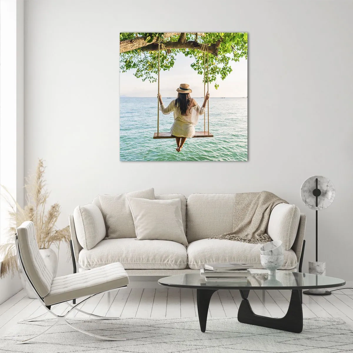 Impression sur verre - Image sur verre - La vie est belle - 60x60 cm