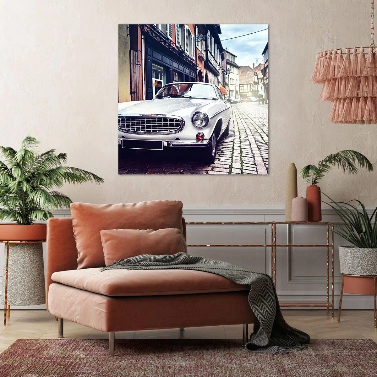 Impression sur toile - Image sur toile - Le passé est aujourd'hui - 30x30 cm