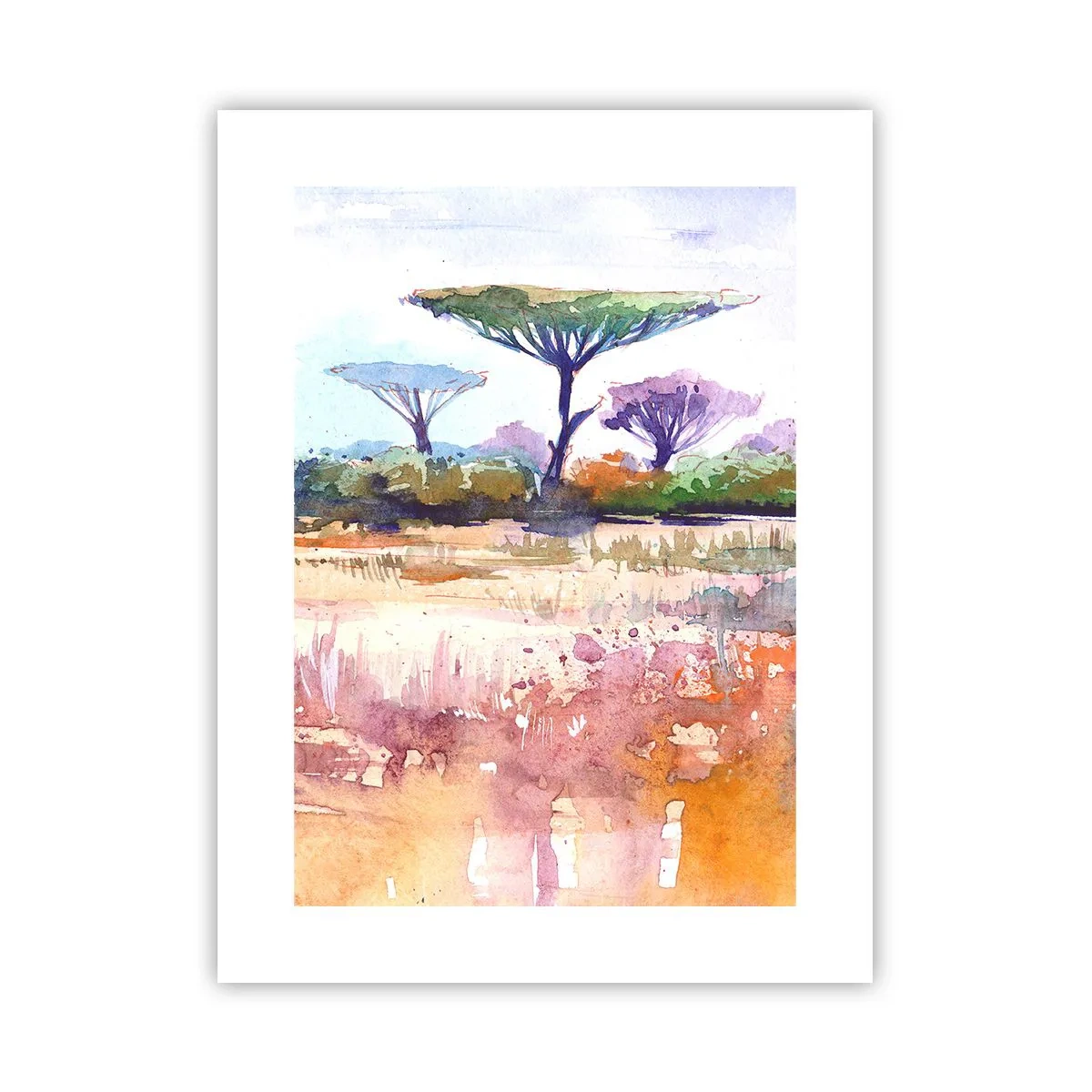 Affiche - Poster - Couleurs de savane - 30x40 cm