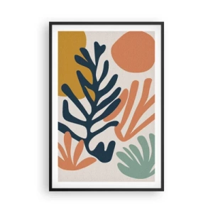 Affiche dans un cadre noir - Poster - Mers de corail - 61x91 cm