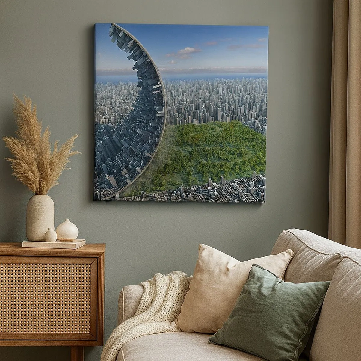 Impression sur toile - Image sur toile - La nature est éternelle - 30x30 cm