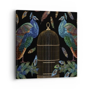 Impression sur toile - Image sur toile - En robes royales - 40x40 cm