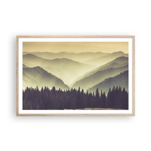 Affiche dans un chêne clair - Poster - Derrière les sept montagnes… - 91x61 cm