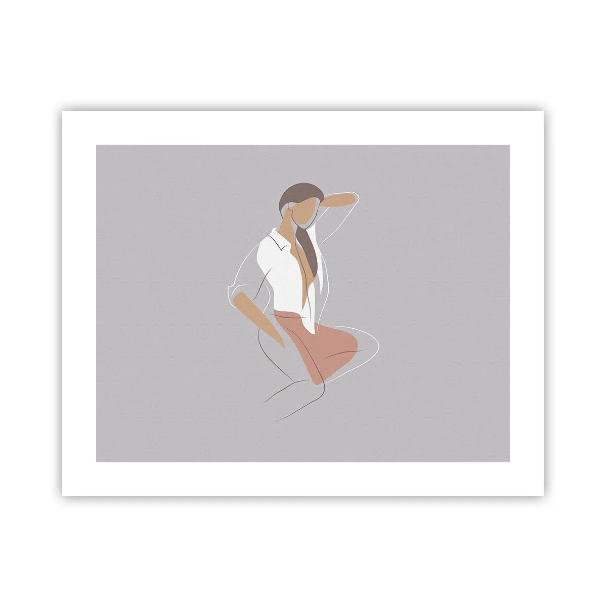 Affiche - Poster - Contour gracieux - 50x40 cm