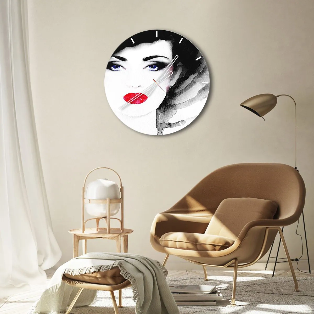 Horloge murale - Pendule murale - Elle repousse et attire - 30x30 cm