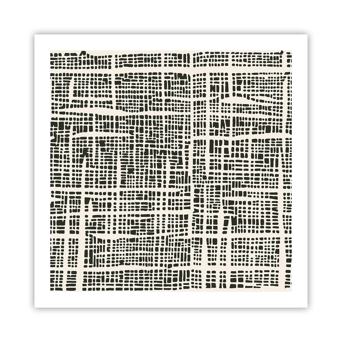 Affiche - Poster - Composition tissée - 60x60 cm