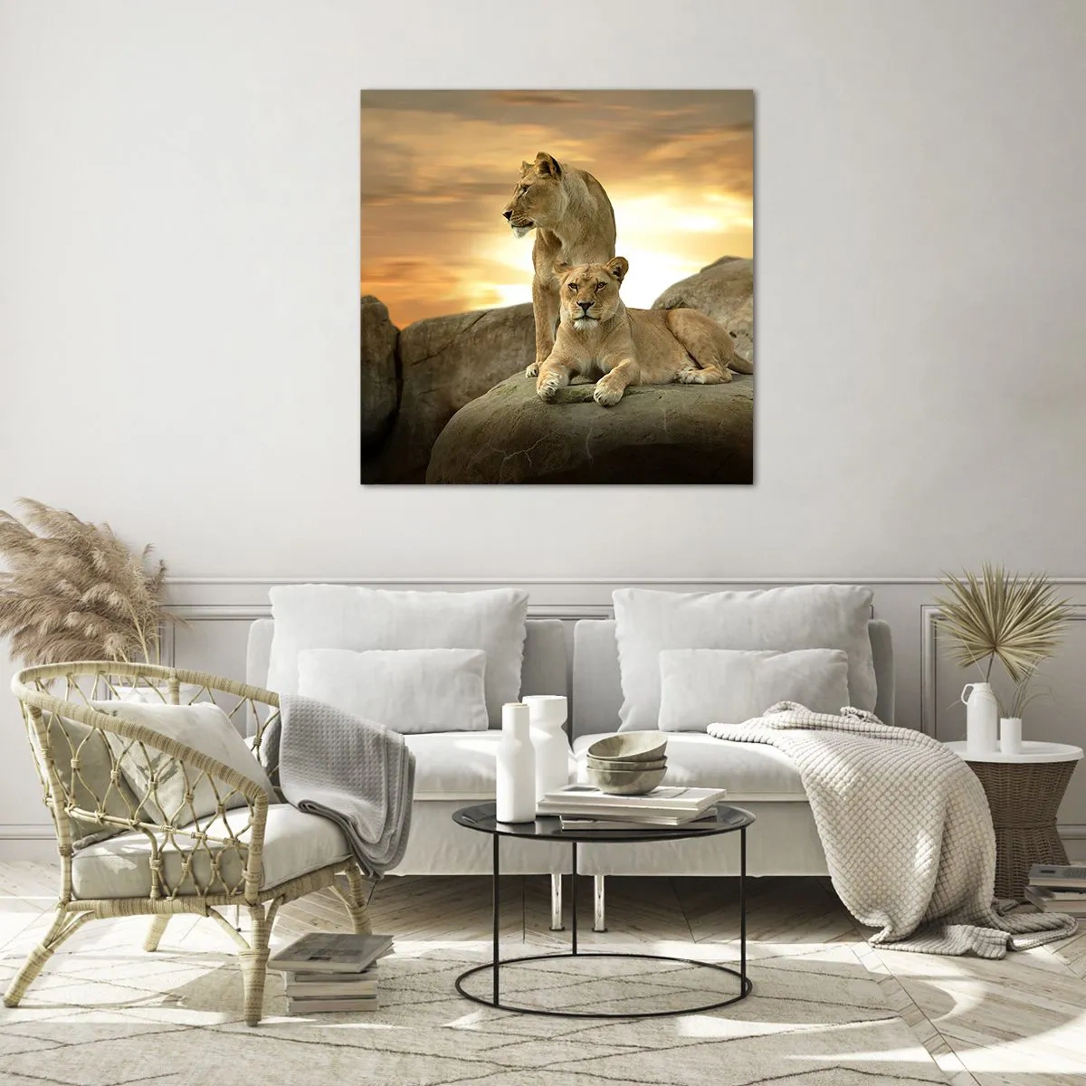 Impression sur verre - Image sur verre - Majesté royale - 50x50 cm