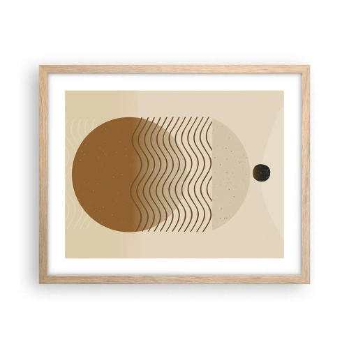 Affiche dans un chêne clair - Poster - Sur l'origine des figures géométriques - 50x40 cm