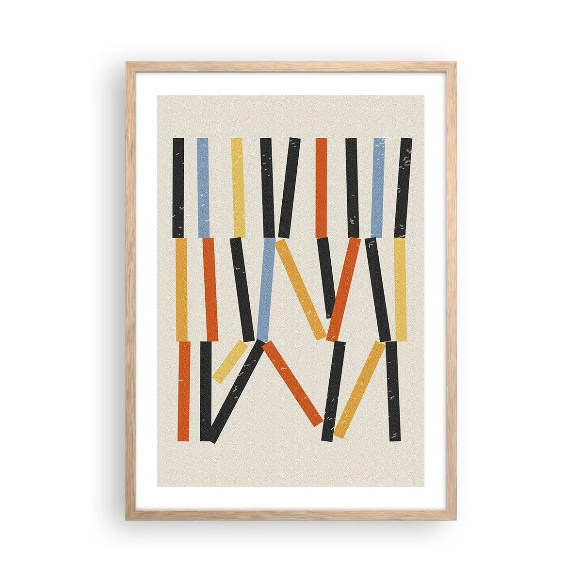 Affiche dans un chêne clair - Poster - Composition de niveaux - 50x70 cm