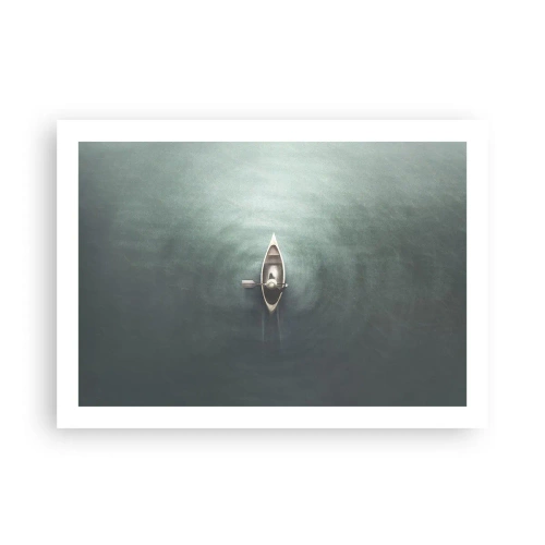 Affiche - Poster - À travers le lac de la lune - 70x50 cm