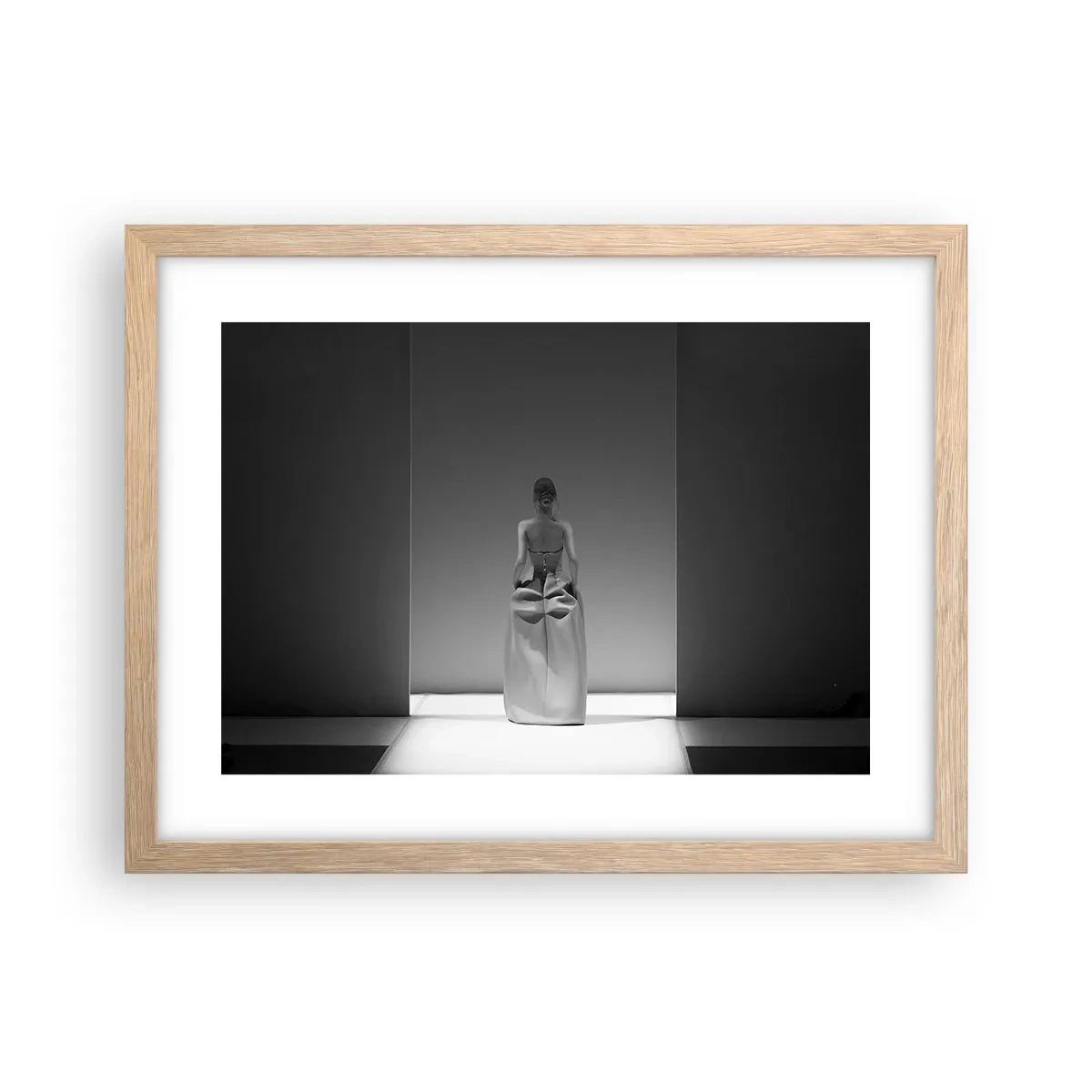 Affiche dans un chêne clair - Poster - Simplicité raffinée - 40x30 cm