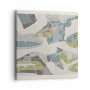 Impression sur toile - Image sur toile - Composition derrière la vitre - 30x30 cm