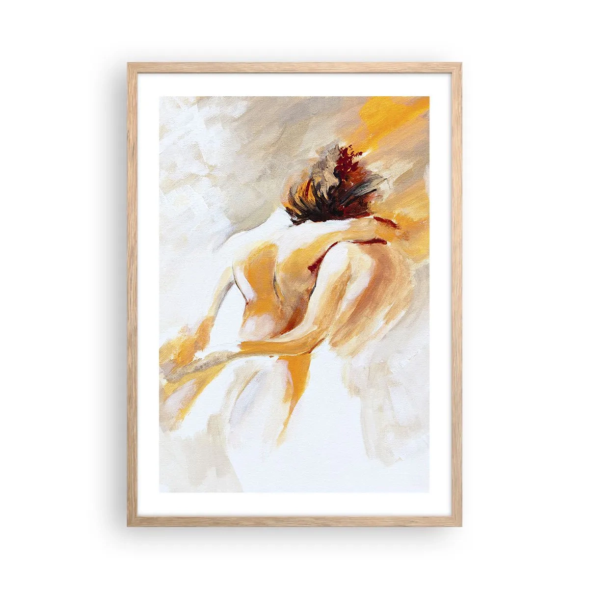 Affiche dans un chêne clair - Poster - Proximité dans le ciel - 50x70 cm