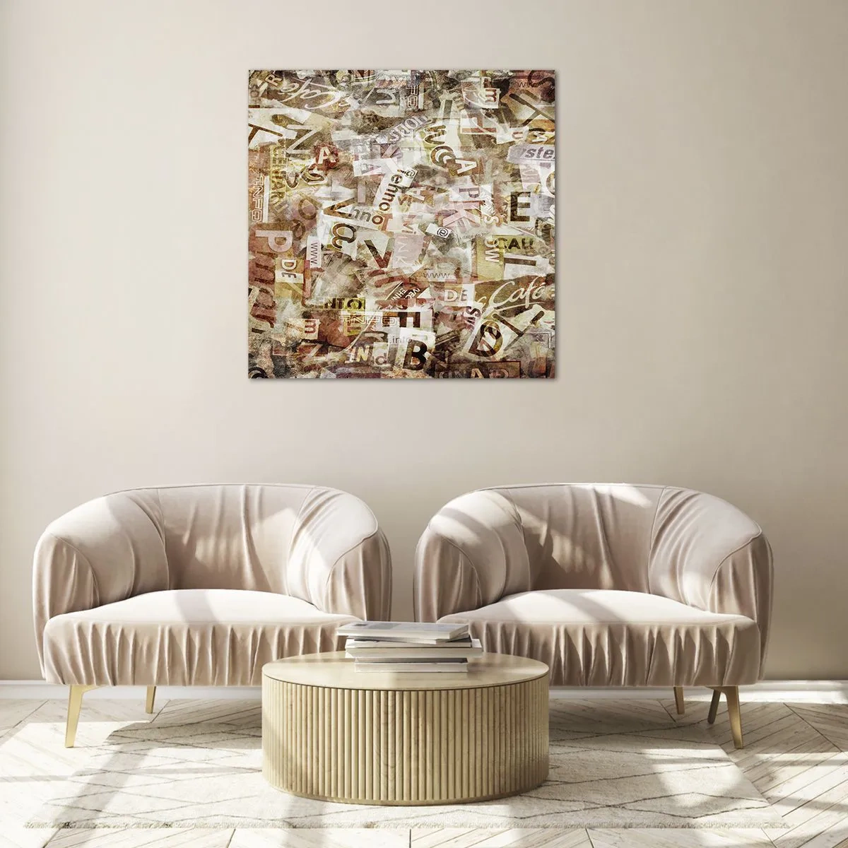 Impression sur verre - Image sur verre - J'unifie le bavardage - 70x70 cm