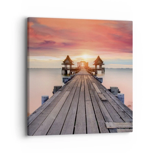 Impression sur toile - Image sur toile - L'Ouest à l'Est - 40x40 cm