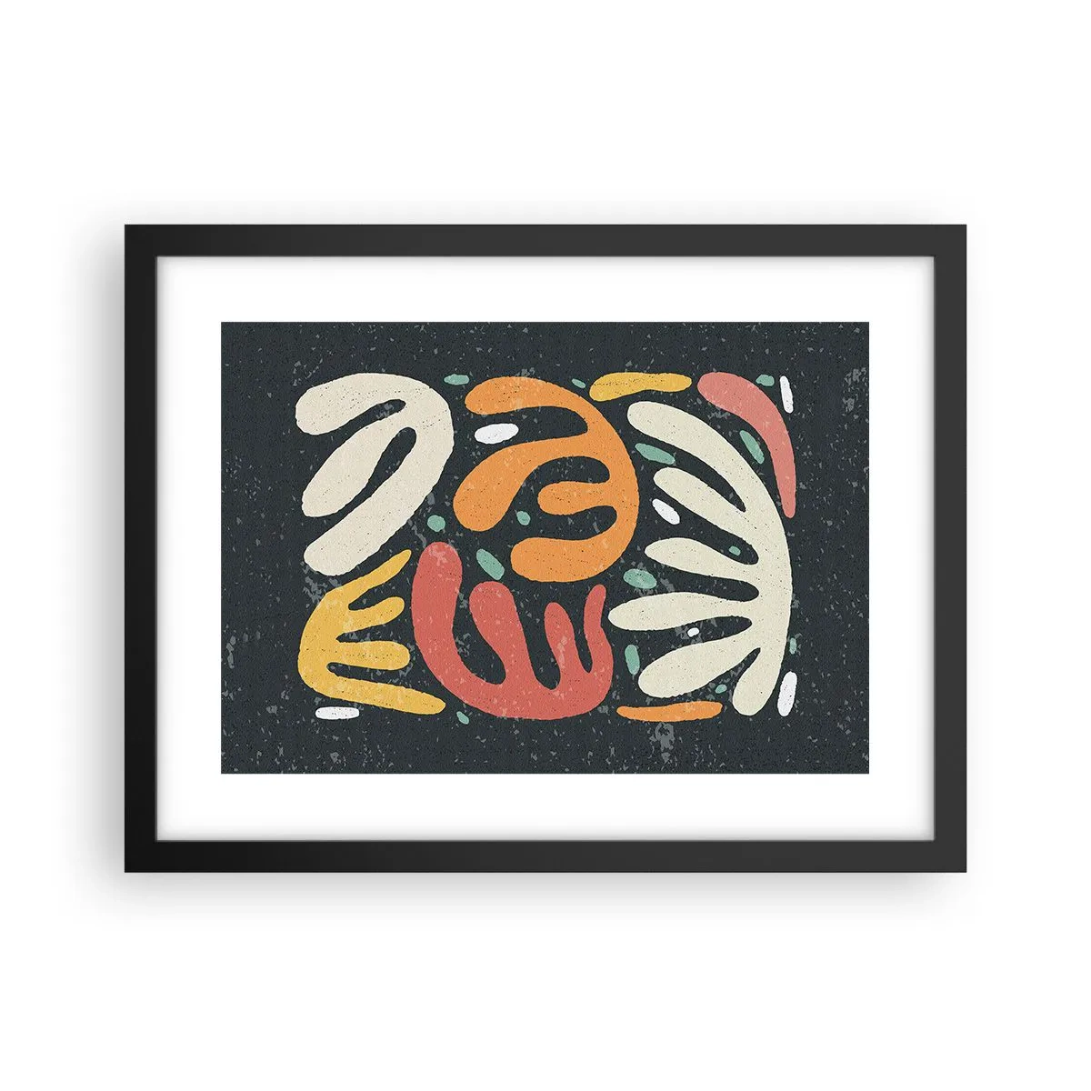 Affiche dans un cadre noir - Poster - Composition – Je suis sur le point de t'attraper - 40x30 cm