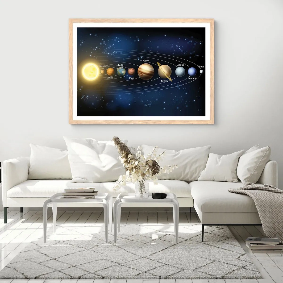 Affiche dans un chêne clair - Poster - L'une des dix - 91x61 cm