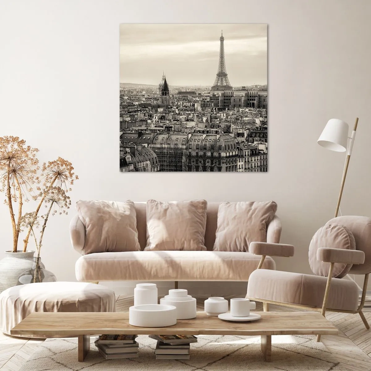 Impression sur toile - Image sur toile - Sur les toits de Paris - 40x40 cm