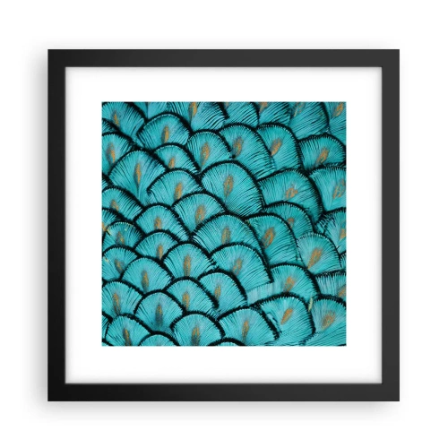 Affiche dans un cadre noir - Poster - Le grand gala des plumes - 30x30 cm