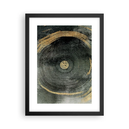 Affiche dans un cadre noir - Poster - Changement et persistance - 30x40 cm