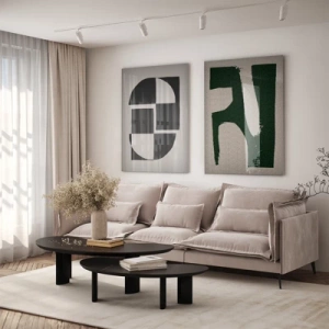 Abstract shapes no. 1 - Inspiration pour le salon