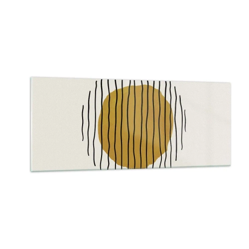 Impression sur verre - Image sur verre - Abstraction tremblante de chaleur - 100x40 cm