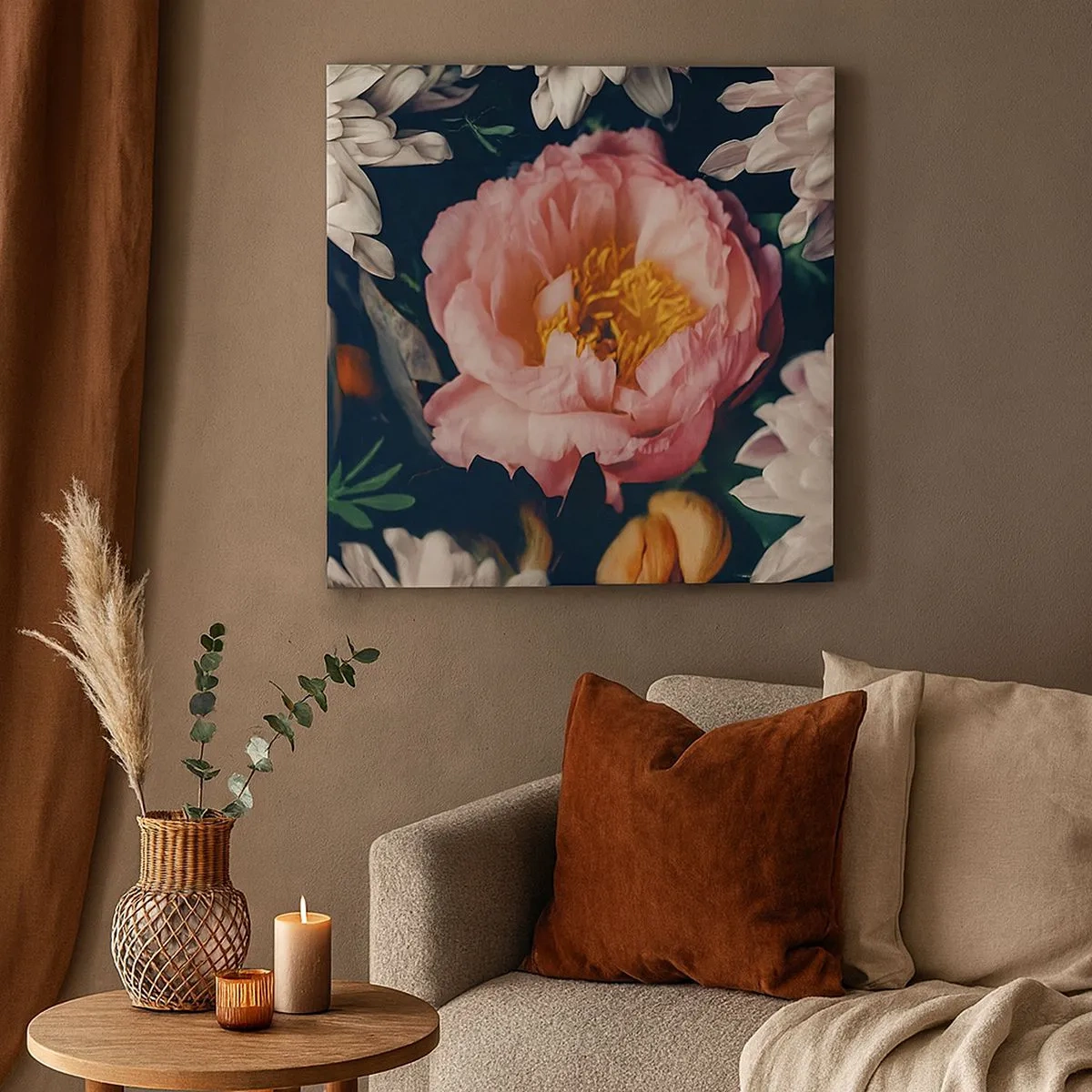 Impression sur toile - Image sur toile - Splendeur baroque - 30x30 cm