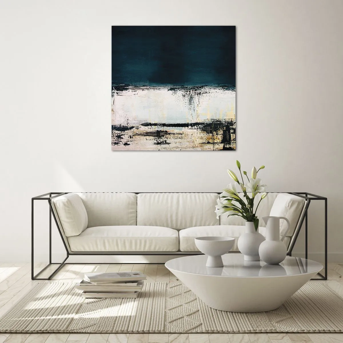 Impression sur verre - Image sur verre - Composition horizontale - 30x30 cm