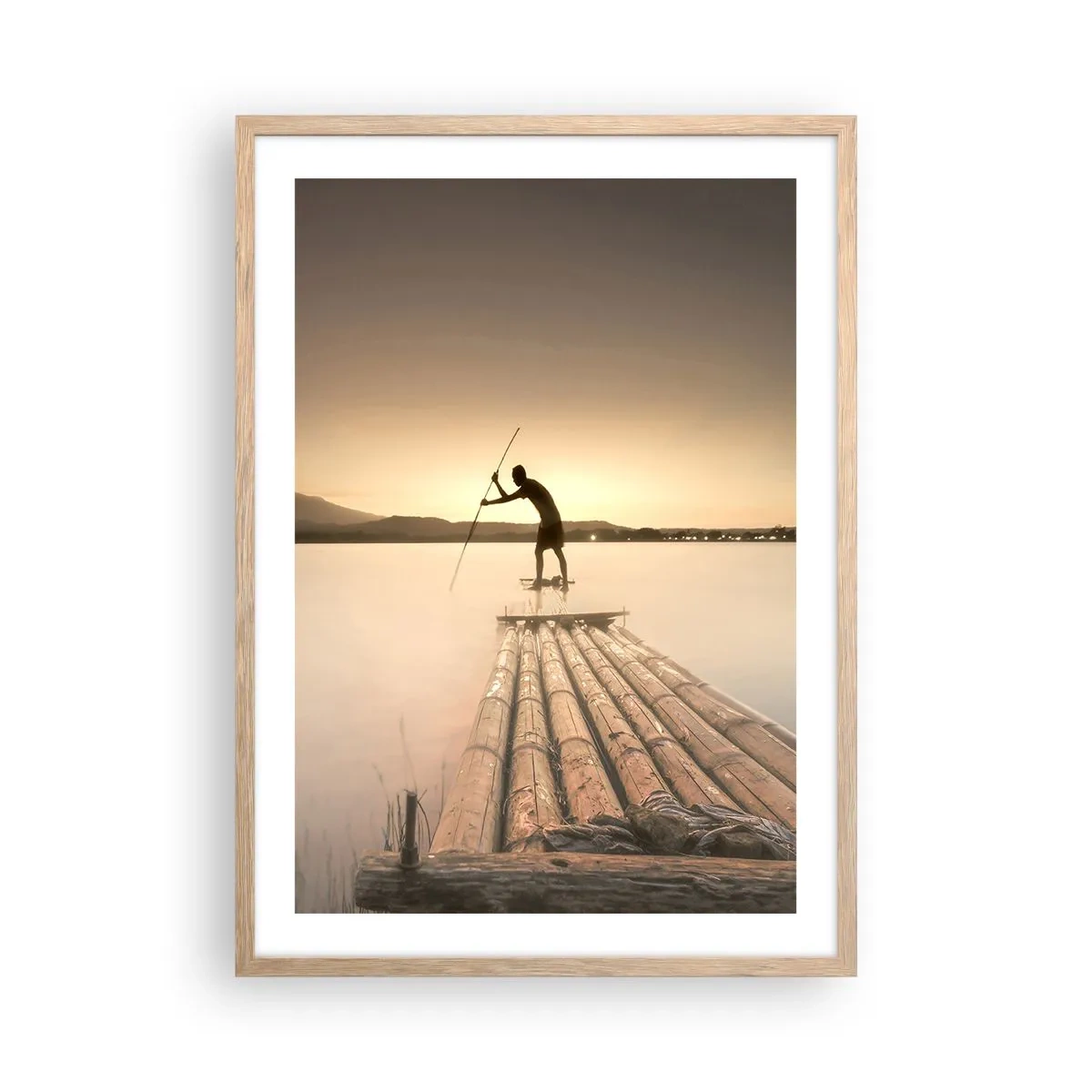 Affiche dans un chêne clair - Poster - Avant la fin du jour - 50x70 cm