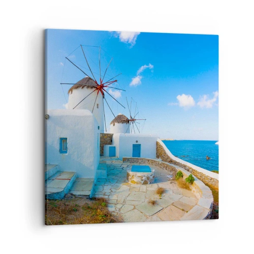 Impression sur toile - Image sur toile - Le vent bleu de la mer - 50x50 cm