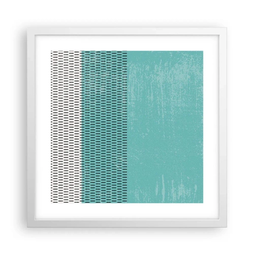 Affiche dans un cadre blanc - Poster - Composition équilibrée - 40x40 cm