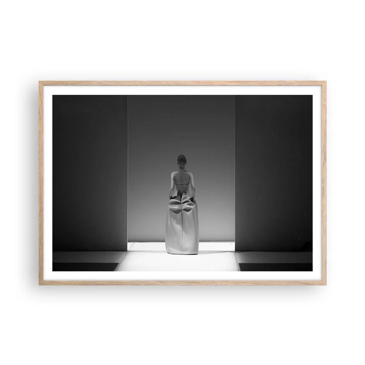 Affiche dans un chêne clair - Poster - Simplicité raffinée - 100x70 cm