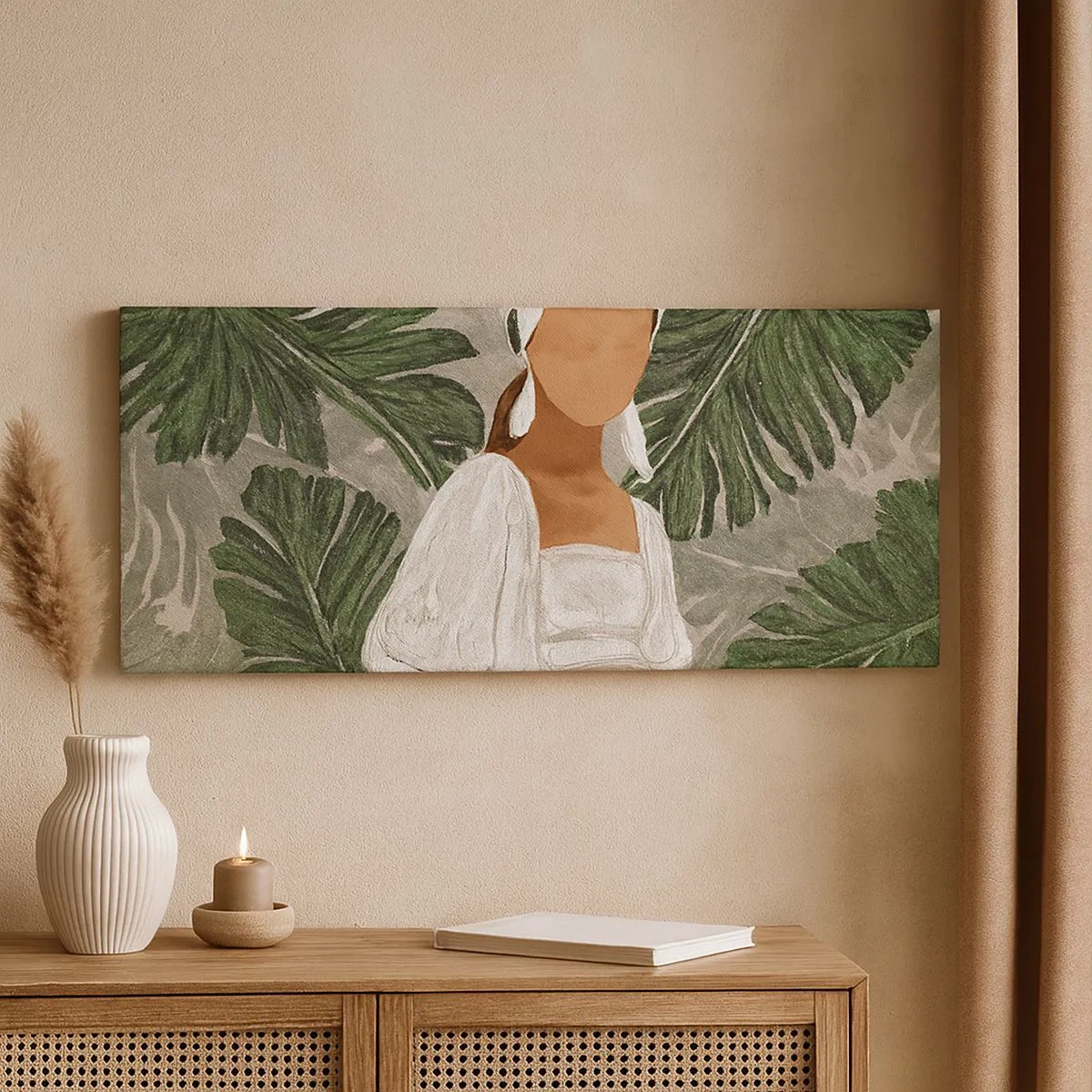 Impression sur toile - Image sur toile - Portrait exotique - 100x40 cm