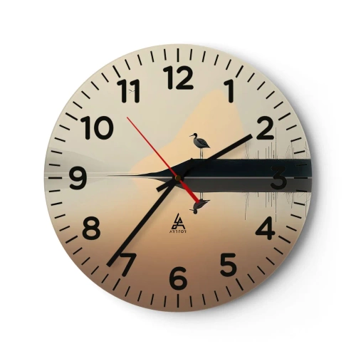 Horloge murale - Pendule murale - Le seigneur du lac - 30x30 cm