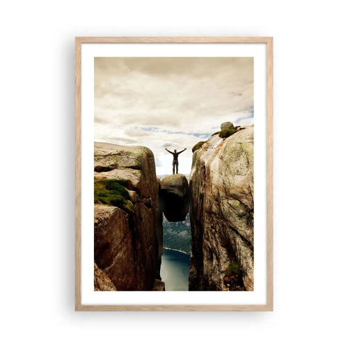 Affiche dans un chêne clair - Poster - Comment vous sentez-vous§ - 50x70 cm