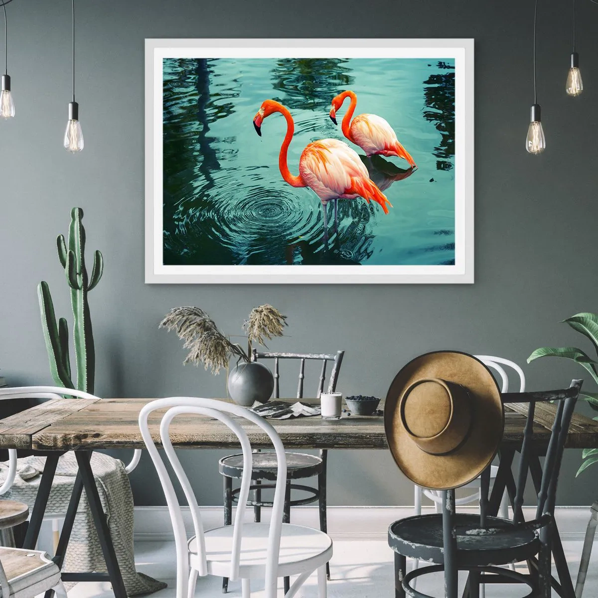 Affiche dans un cadre blanc - Poster - Nous sommes à la mode maintenant - 70x50 cm