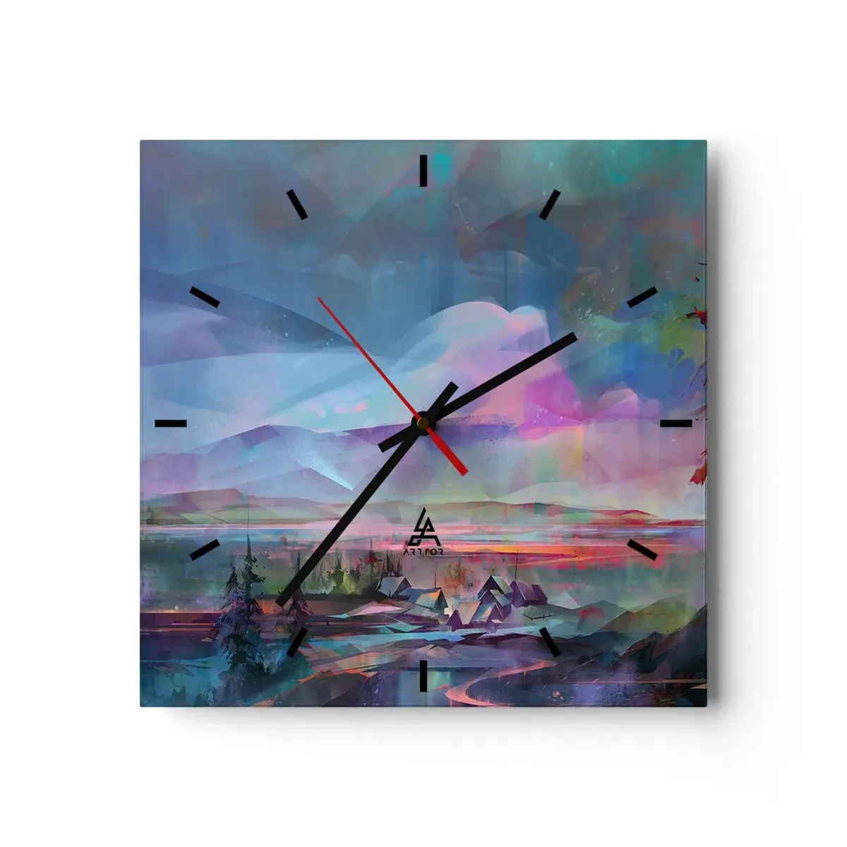 Horloge murale - Pendule murale - Sous un ciel bienveillant - 40x40 cm