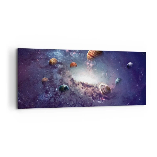 Impression sur toile - Image sur toile - Système de danse solaire - 100x40 cm