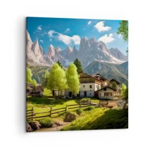 Impression sur toile - Image sur toile - Idylle alpine - 50x50 cm