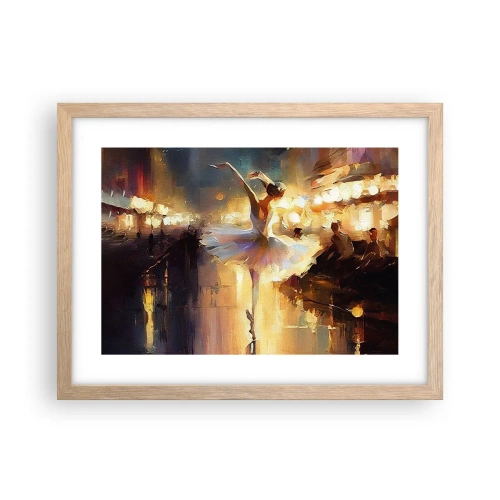 Affiche dans un chêne clair - Poster - Miracle dans la rue - 40x30 cm