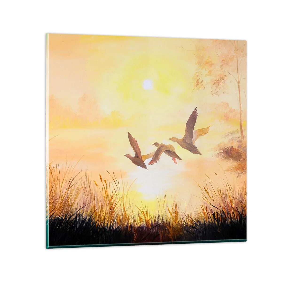 Impression sur verre - Image sur verre - Le début d'un long voyage - 70x70 cm