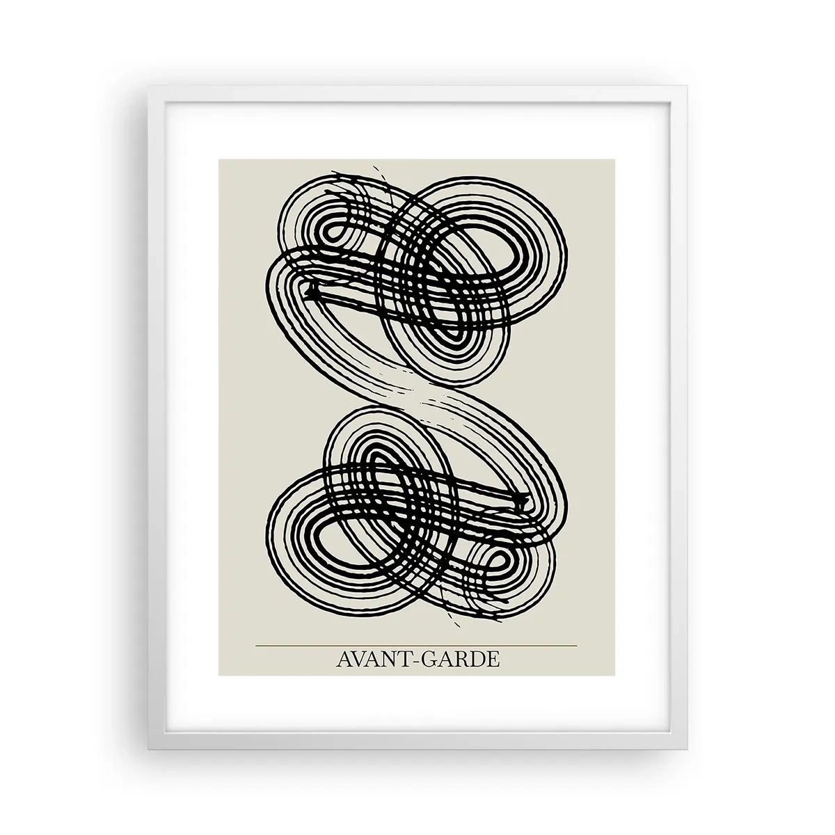 Affiche dans un cadre blanc - Poster - C'est venu spontanément - 40x50 cm