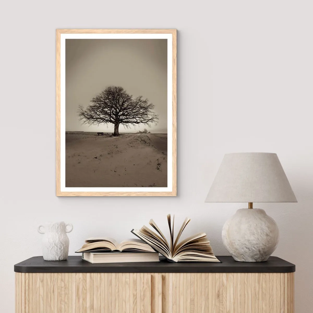 Affiche dans un chêne clair - Poster - D'ici à l'éternité - 70x100 cm